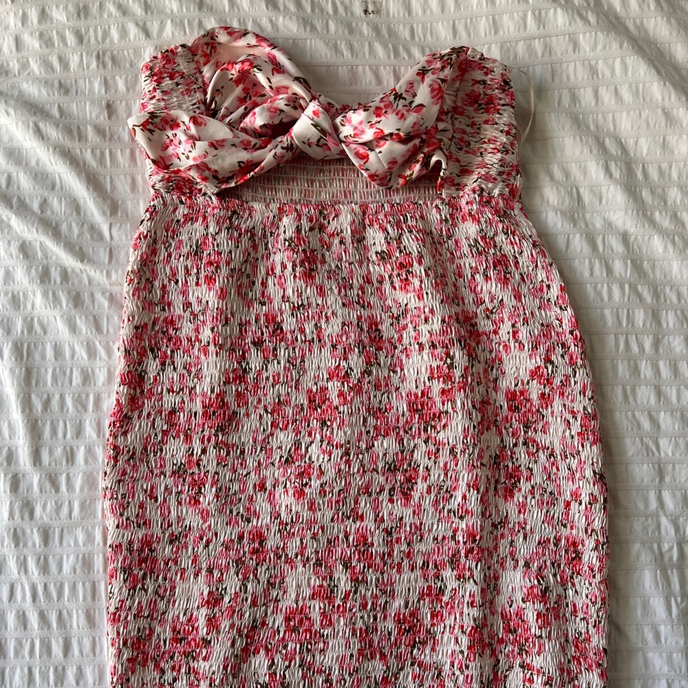 Flower bodycon mini dresses